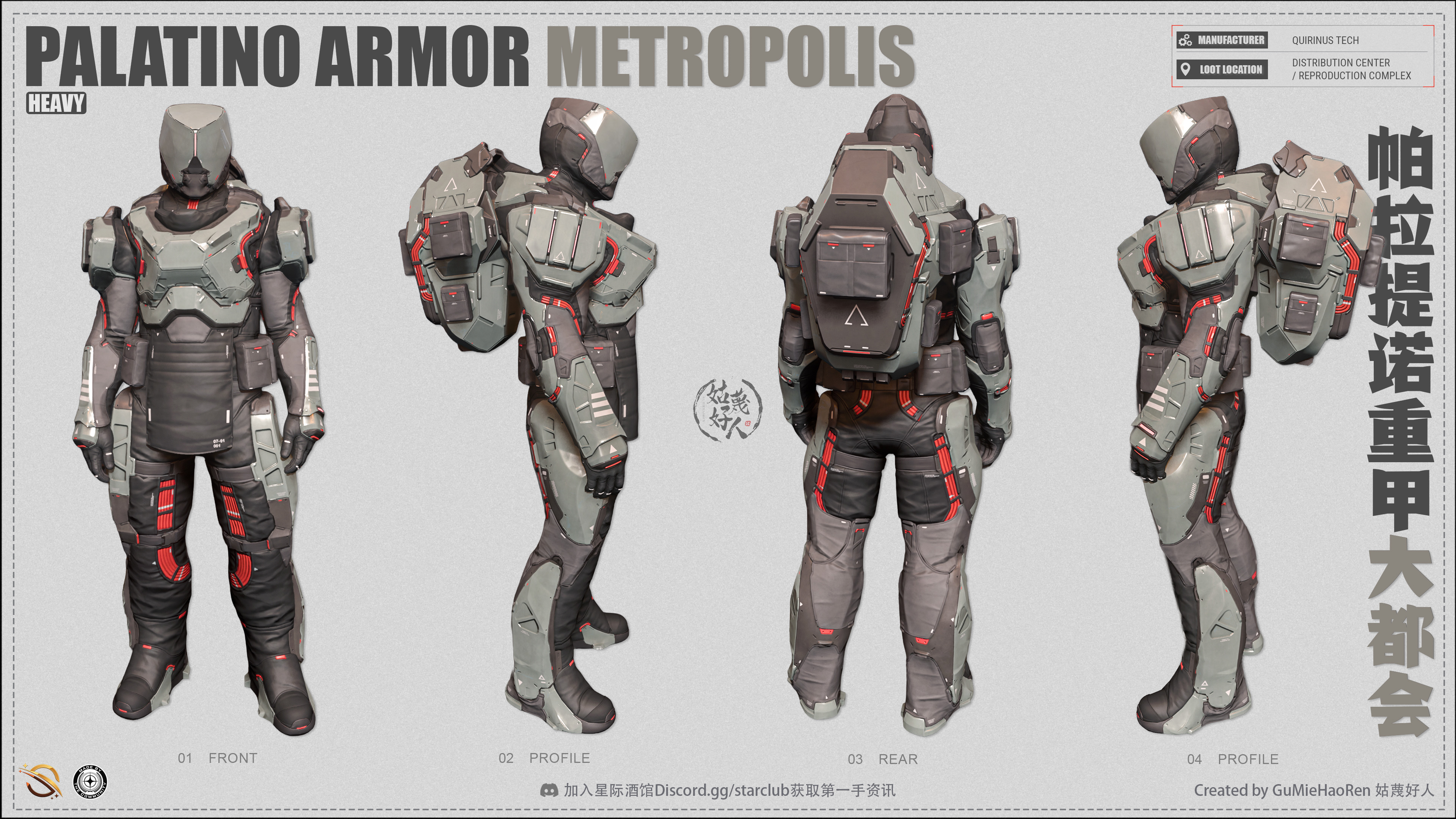 PALATINO ARMOR METROPOLIS armor infographic
